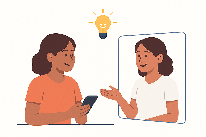 Learns your knowledge and speaking style